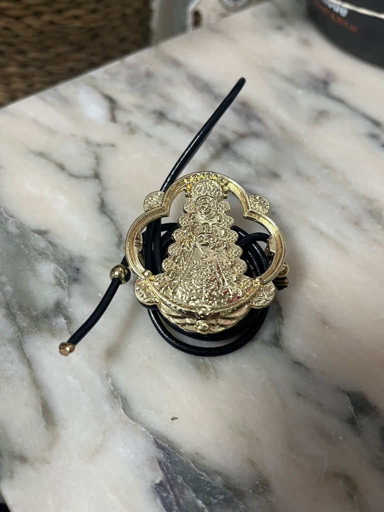 CUELGA ABANICO (Plata, VIRGEN DEL ROCIO)