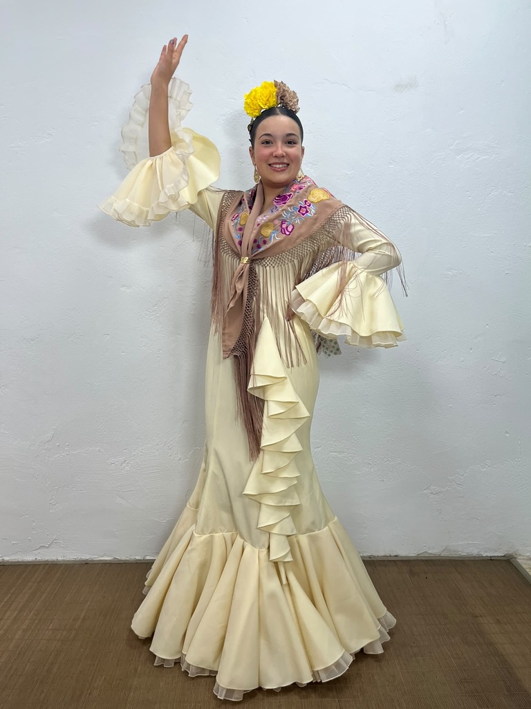 VESTIDO CASCADA BEIG TULL BEIG (34)