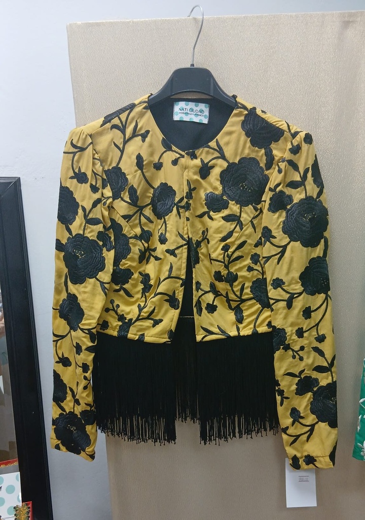 CHAQUETA AMARILLO ALBERO BORDADA NEW
