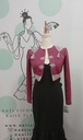 CHAQUETA FRESA ADORNADA EN PLATA