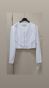 CHAQUETA BLANCA ADORNADA EN PLATA