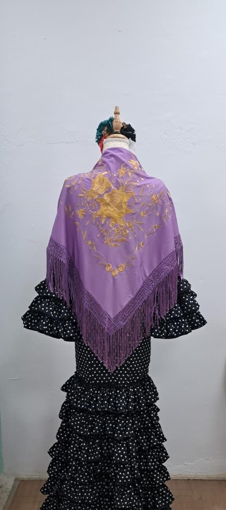 MANTÓN LILA LOW COST