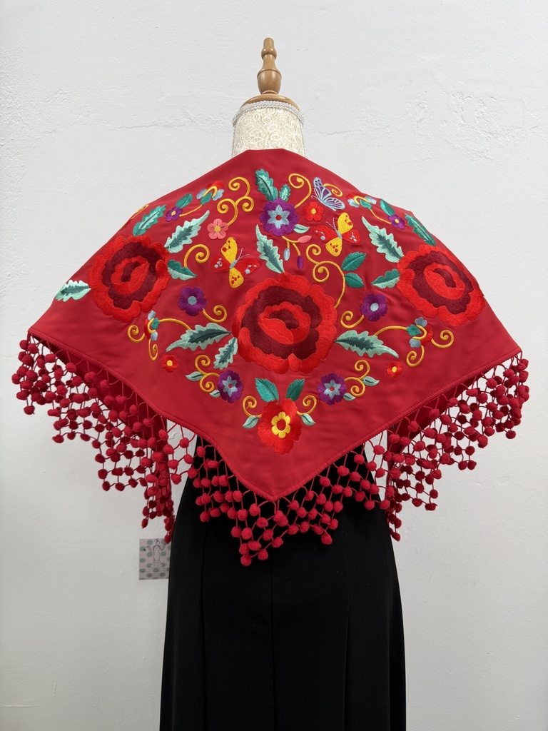 MANTÓN MADROÑOS (Negro)