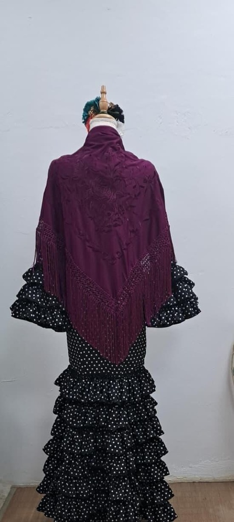 MANTÓN BERENJENA LOW COST